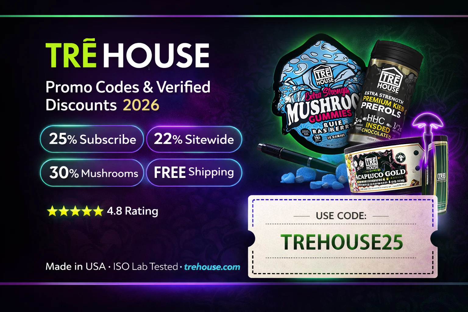 TRĒ House Promo Codes & Verified Discounts 2026 — Save Up To 30% Off